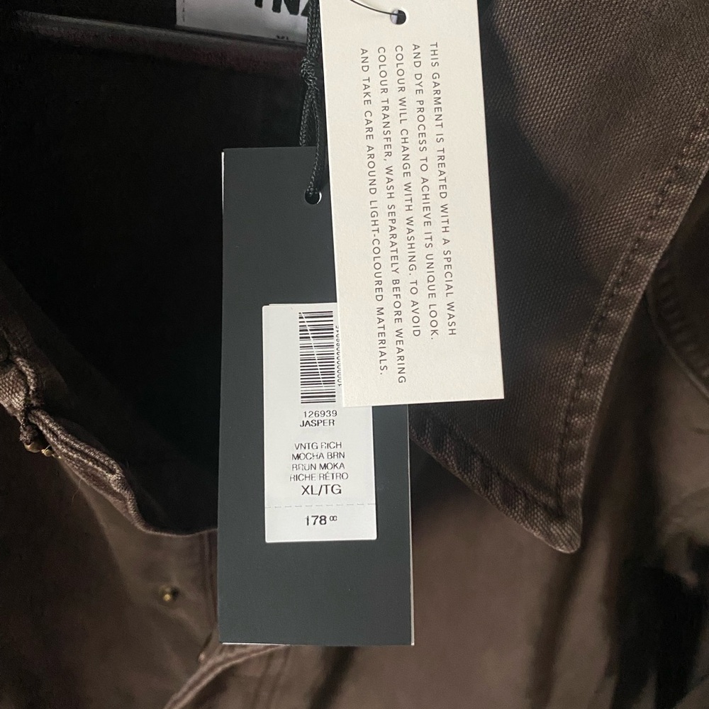 Women's Brown Utility Jacket - Casual Coat - Picture 7 of 14